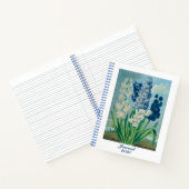 Blue Hyacinths Botanical Art Notitieboek (Binnen)