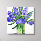 Blue Hyacinths Canvas Afdruk (Voorkant)