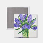 Blue Hyacinths Magneet (Voorkant / Achterkant)