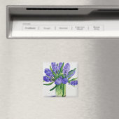 Blue Hyacinths Magneet (Insitu (Vaatwasser))