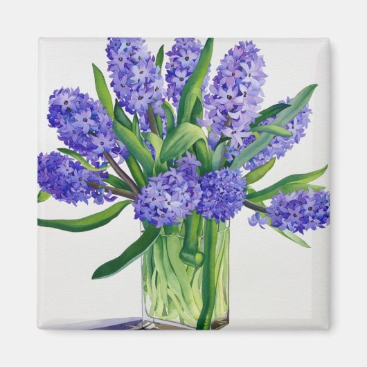 Blue Hyacinths Magneet (Voorkant)