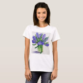 Blue Hyacinths T-shirt (Voorkant volledig)