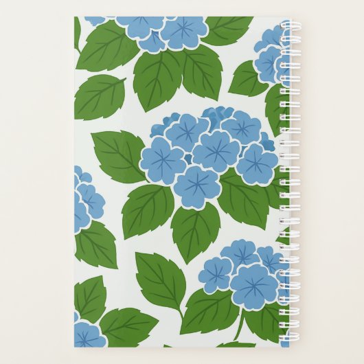 Blue Hydrangea 2025 Planner (Achterkant)
