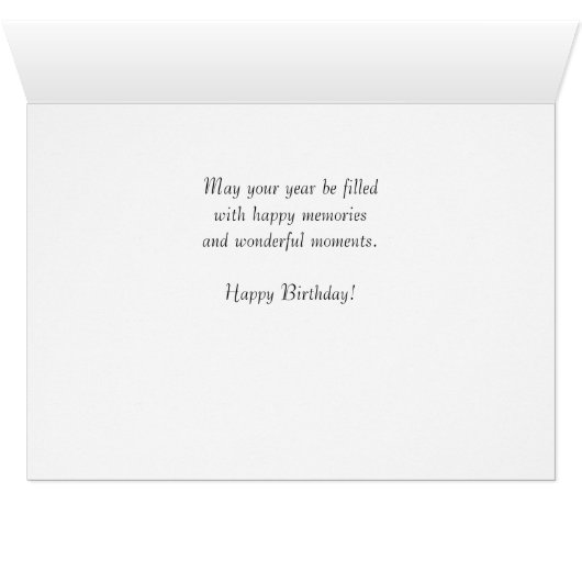 Blue Hydrangea 814 Birthday Card (Binenzijde Horizontaal (Onderkant))