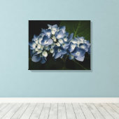 Blue Hydrangea 8514 Wrapped Canvas Afdruk (Insitu (Houten vloer))
