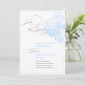 Blue Hydrangea Aankondiging (Staand voorkant)