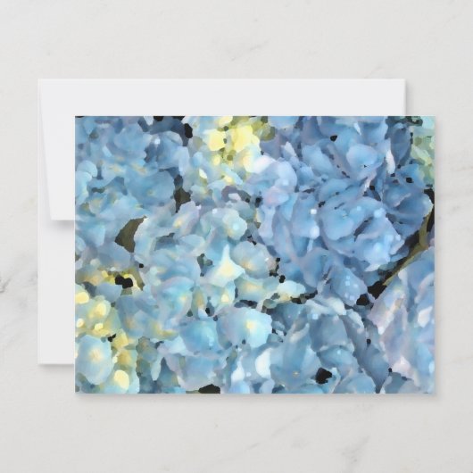 Blue Hydrangea - Aankondiging nieuw adres (Achterkant)