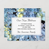 Blue Hydrangea - Aankondiging nieuw adres (Voorkant / Achterkant)