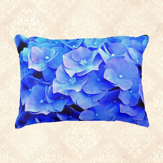 Blue Hydrangea Accent Pillow Kussen (Creator heeft geüpload)