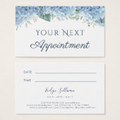Blue Hydrangea Appointment Card Visitekaartje (Voorkant /achterkant)