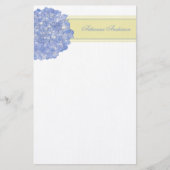 Blue Hydrangea Art Briefpapier (Voorkant)