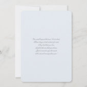 Blue Hydrangea Baby Brunch Kaart (Achterkant)