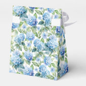 Blue Hydrangea Baby shower dank u Bedankdoosjes (Achterkant)