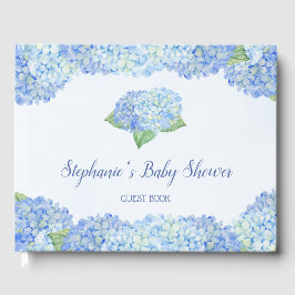 Blue Hydrangea Baby shower, speciaal aangepast Gastenboek