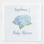 Blue Hydrangea Baby shower, speciaal aangepast Servet (Voorkant)