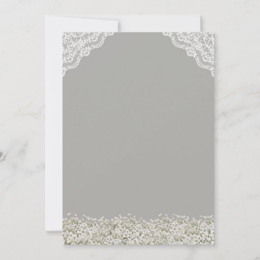  Blue Hydrangea Baby's Vrijgezellenfeest Kaart (Achterkant)