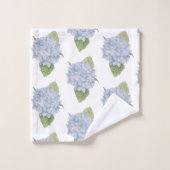 Blue Hydrangea Bad Handdoek (Wasdoekje)