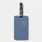 Blue Hydrangea Bagagelabel (Achterkant verticaal)