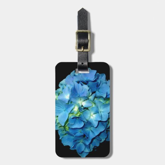 Blue Hydrangea Bagagelabel (Voorkant verticaal)