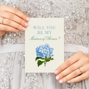 Blue Hydrangea, ben je mijn maatje van eer? Kaart