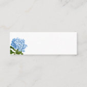Blue Hydrangea Blank Place Card Mini Visitekaartje (Voorkant)