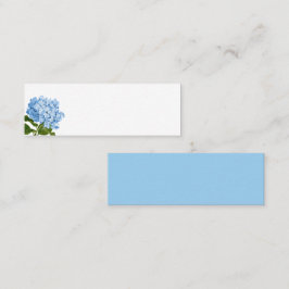 Blue Hydrangea Blank Place Card Mini Visitekaartje