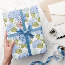 Blue Hydrangea Bliss Cadeaupapier