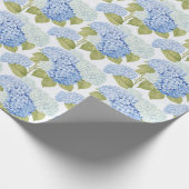 Blue Hydrangea Bliss Cadeaupapier (Hoek)