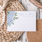 Blue Hydrangea Bloemen Bloemen Bloemen Floral Advi Informatiekaartje