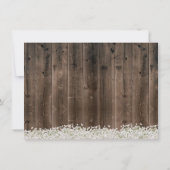 Blue Hydrangea Bloemenpot Barn Wood Baby shower Kaart (Achterkant)