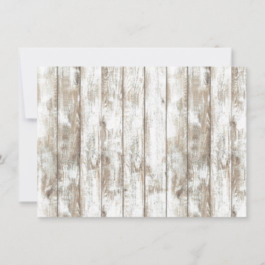 Blue Hydrangea Bloemenpot Rustiek Vrijgezellenfees Kaart (Achterkant)