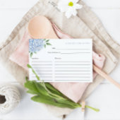 Blue Hydrangea Bloom Recept Kaart