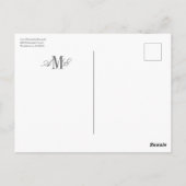 Blue Hydrangea Bloom Traditional Thank You Briefkaart (Achterkant)