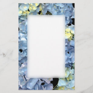 Blue Hydrangea Blossom Briefpapier
