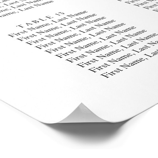 Blue Hydrangea Blush Roos 15 Tafels ZITSCHEMA Poster (Hoek)