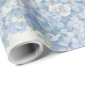 Blue Hydrangea Bouquet Gift Wrap Cadeaupapier (Rol Hoek)