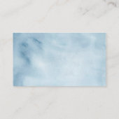 Blue Hydrangea Boy Baby shower Luier Raffle Kaart (Achterkant)