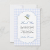 Blue Hydrangea Bridal Shower Bedankkaart (Voorkant)