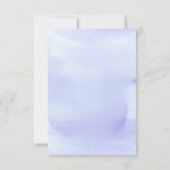 Blue Hydrangea Bridal Shower Invitation Card Kaart (Achterkant)