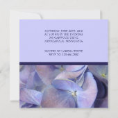 Blue Hydrangea Bridal Shower Invitations Kaart (Achterkant)