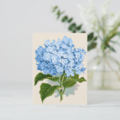 Blue Hydrangea Briefkaart (Staand voorkant)