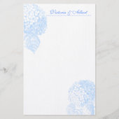 Blue Hydrangea Briefpapier (Voorkant)