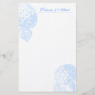 Blue Hydrangea Briefpapier