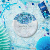 Blue Hydrangea Bruiloft Collectie Papier Bord (Feest)