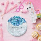 Blue Hydrangea Bruiloft Collectie Papier Bord (Feest)