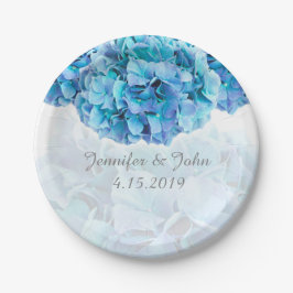 Blue Hydrangea Bruiloft Collectie Papier Bord