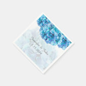 Blue Hydrangea Bruiloft Collectie Servetten (Hoek)