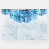 Blue Hydrangea Bruiloft Gastenboek (Achterkant)
