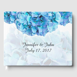 Blue Hydrangea Bruiloft Gastenboek