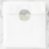  Blue Hydrangea - Bruiloft Seal Stickers (Tas)